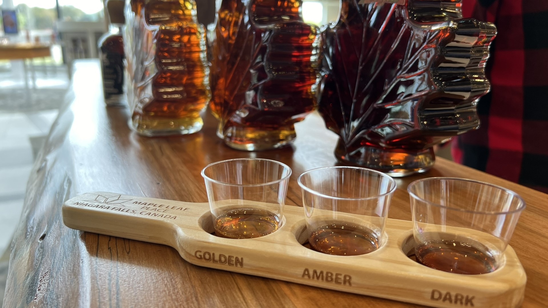 Maple syrup and the US vs Canadian side at Niagara Falls