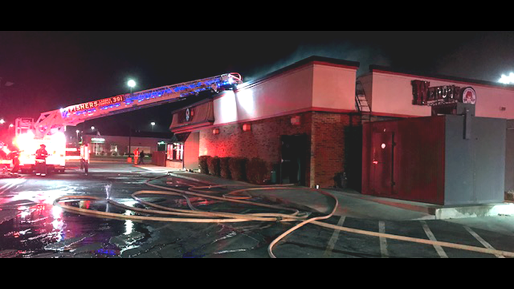 Overnight fire damages Wendy's in Fishers | wthr.com