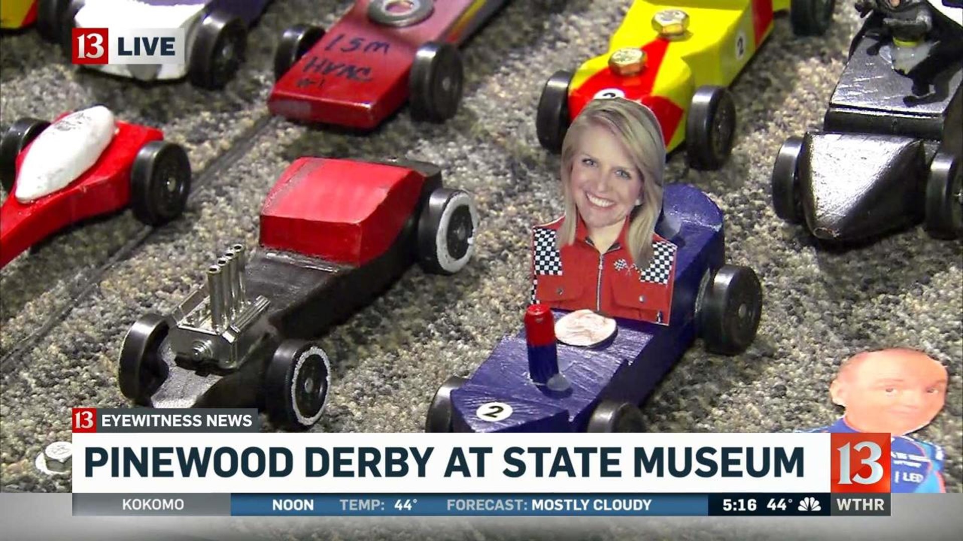 Pinewood Derby at state museum