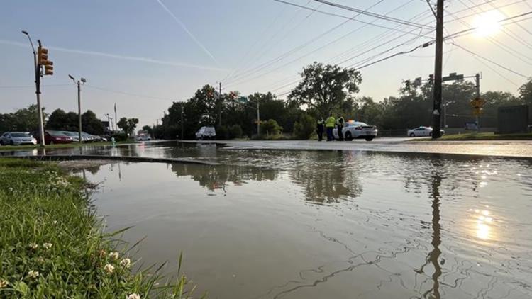 Intersection of Lynhurst Drive, Morris Street closed due to apparent water main break