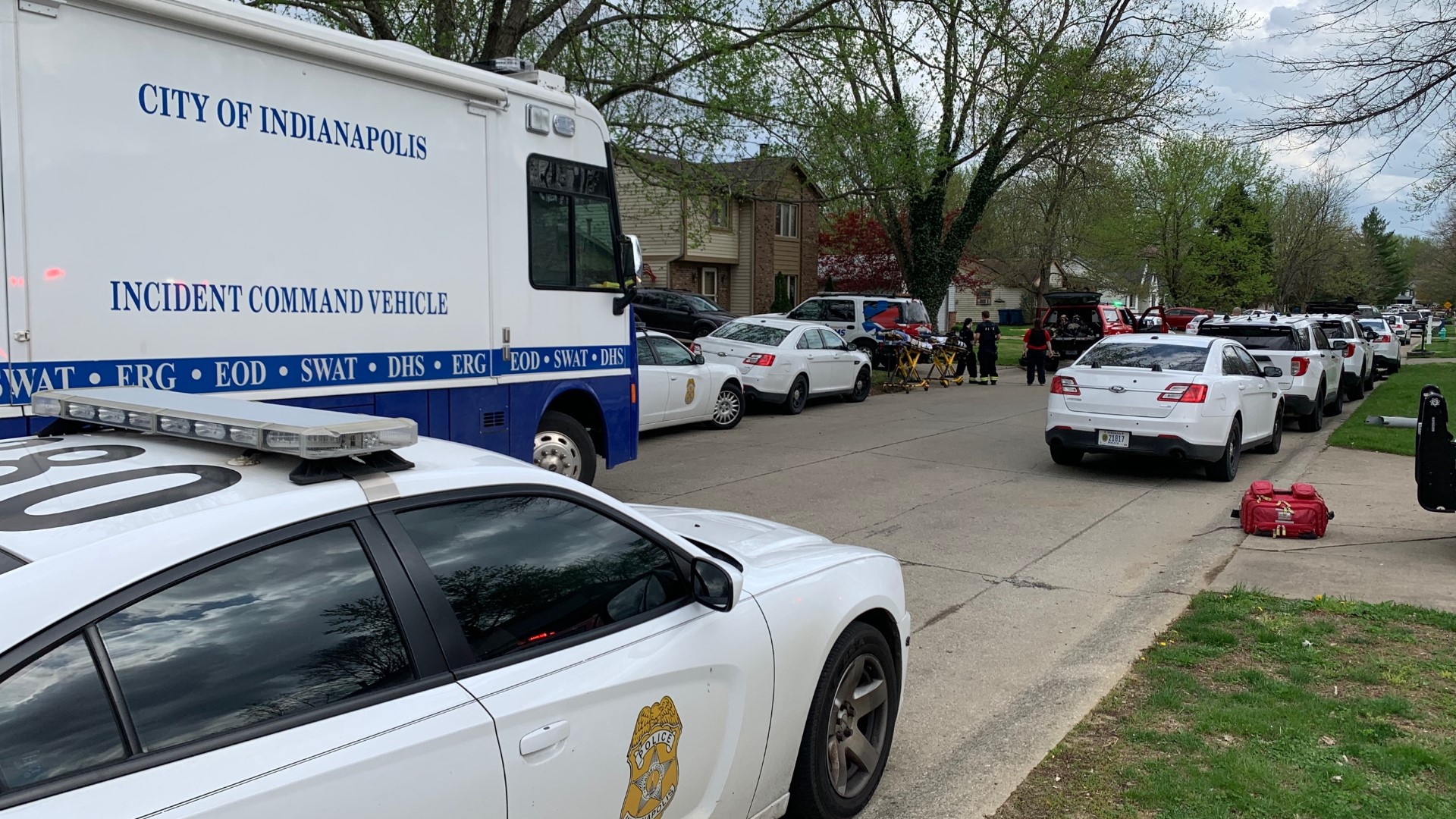 The incident began at around 2:20 p.m. when IMPD officers were called to a disturbance on Countryside Drive near West Morris Street and South Raceway Road.