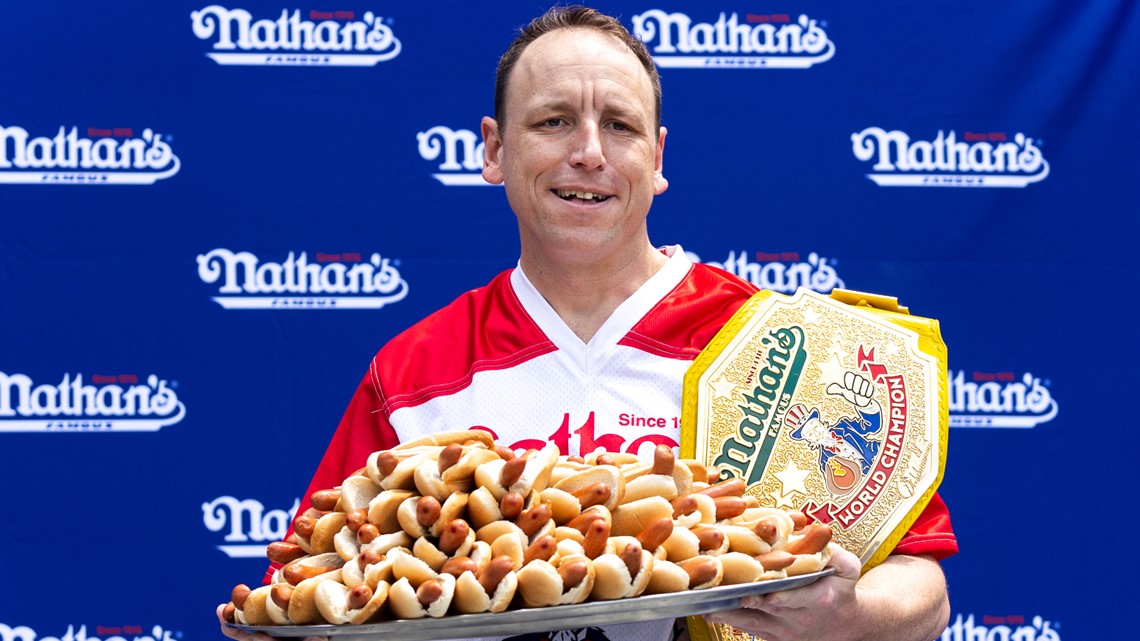 Joey Chestnut sentenced after pleading guilty to slapping man at Joe's Grille in Westfield