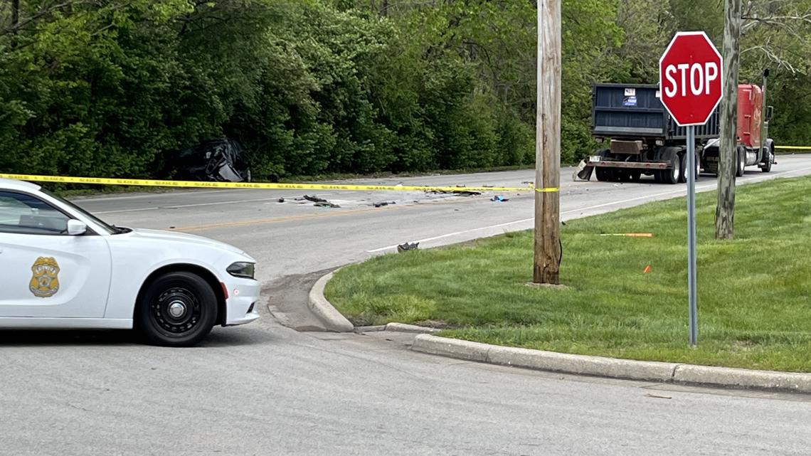 Man dead after crash involving semi-truck and car on Indianapolis' northwest side
