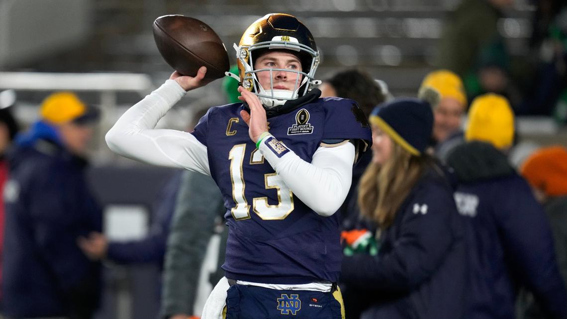 Riley Leonard's passing game improvement key for Notre Dame in CFP ...