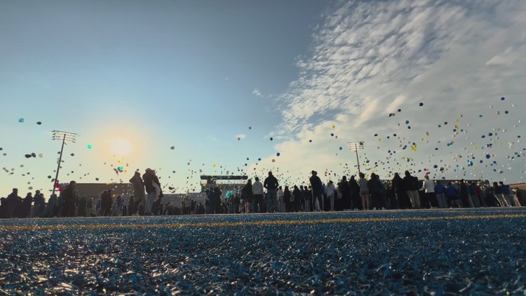 ‘No better place to celebrate his 18 years’ | Vigil on HSE football field honors Mason Alexander