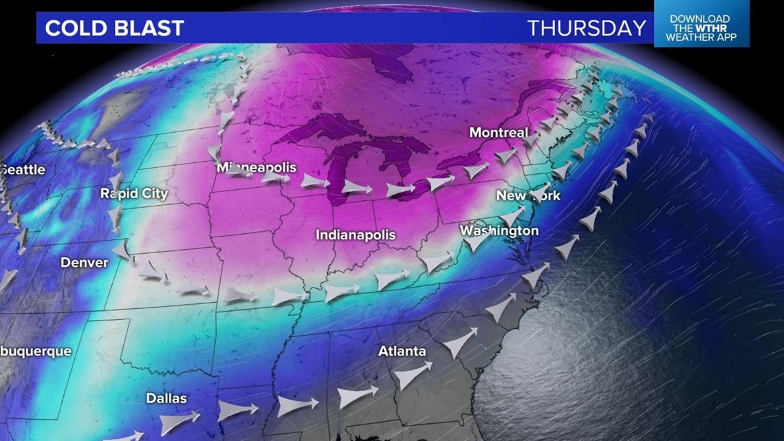 Much Colder Air is the Forecast Through the End of the Week - Vimarsana News