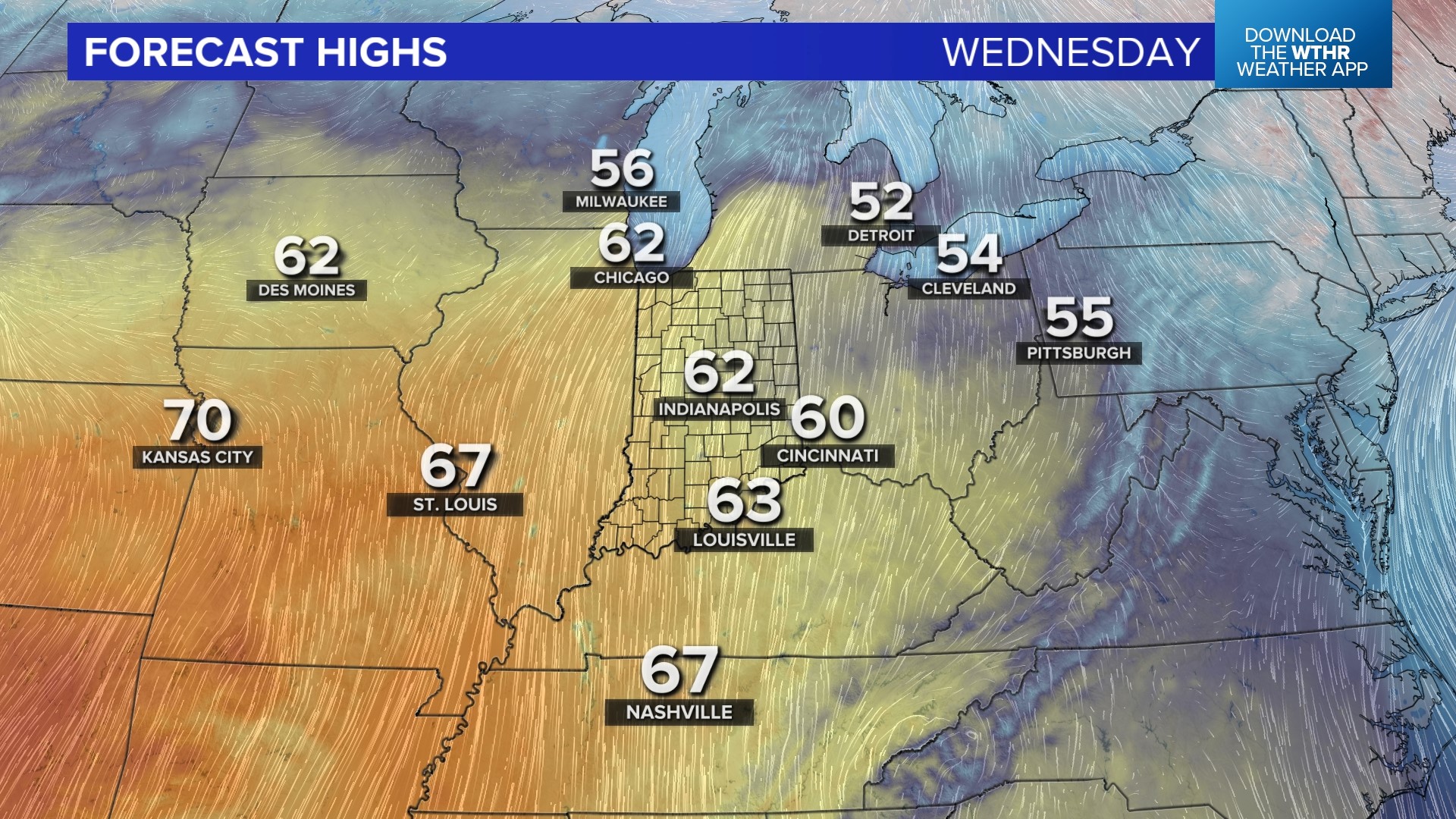 Highs in the 60s Wednesday before rain and storms Thursday | wthr.com