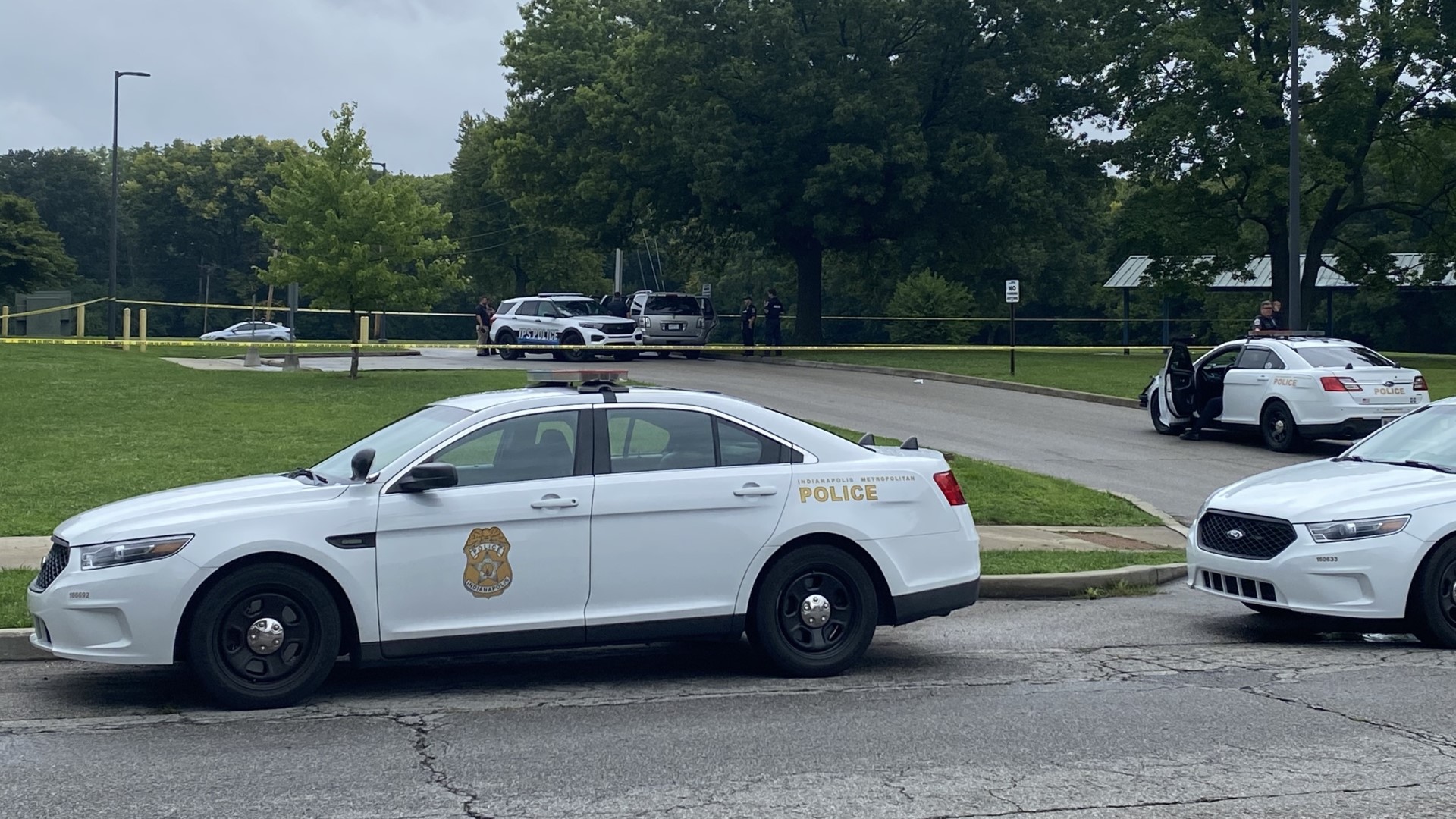 Police found three men dead at the 6100 block of Gateway Drive, near 38th Street and North High School Road, around 8:15 a.m. on Aug. 14.