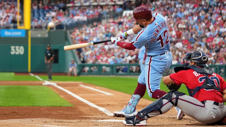 IU alum Kyle Schwarber belts 4 HR in Phillies' win over Braves