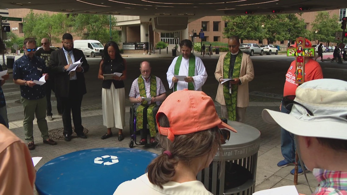 Indianapolis congregation prays for solution to gun violence after mass shooting