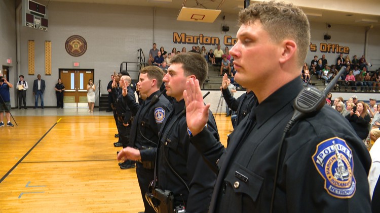 IMPD swears in 13 new officers amid nationwide police shortage