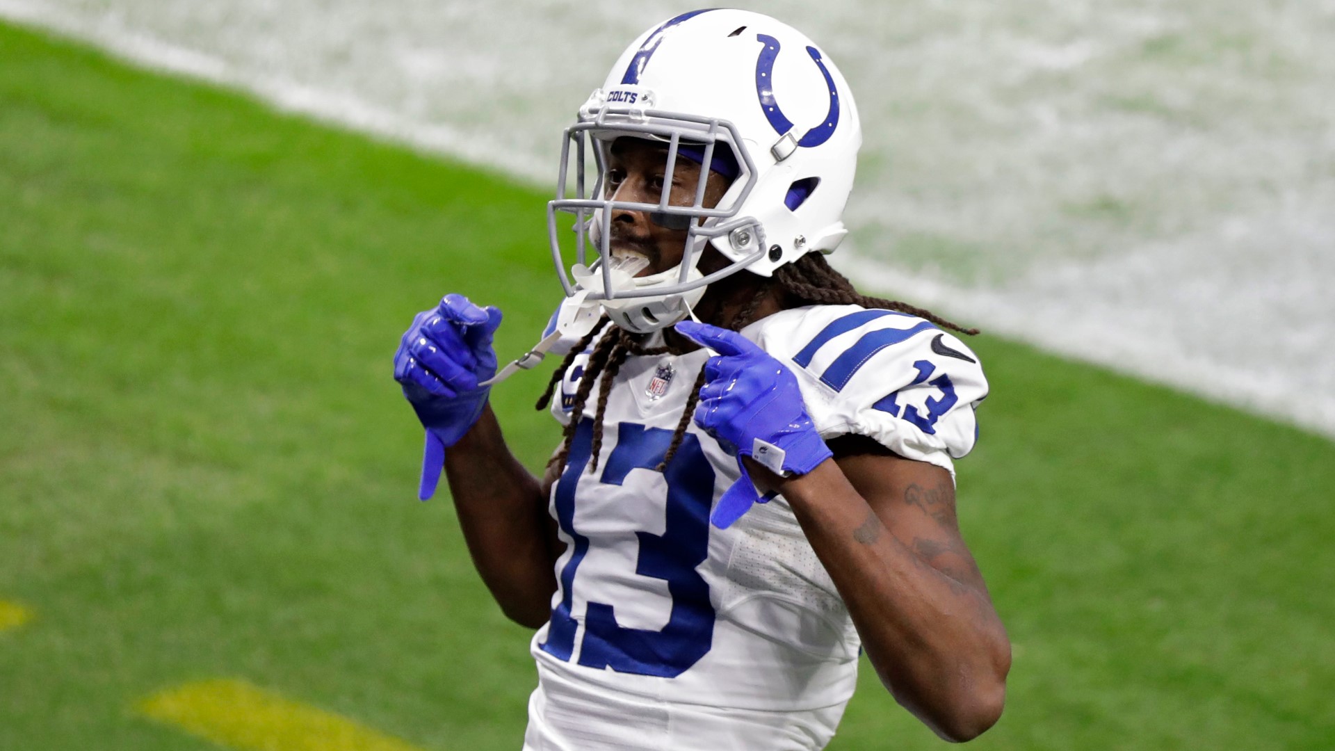 Colts wide receiver T.Y. Hilton said he plans to return to the team for one year.