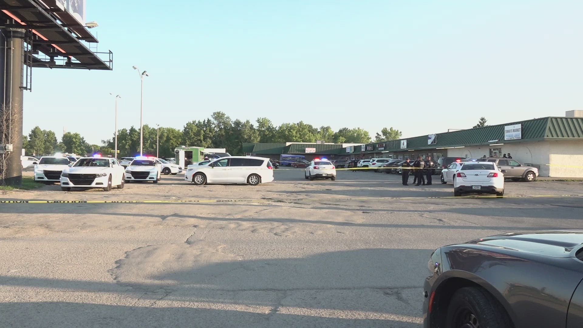 IMPD officers were called to the 3700 block of North Mitthoefer Road, near East 38th Street, Saturday afternoon following a report of a person shot.
