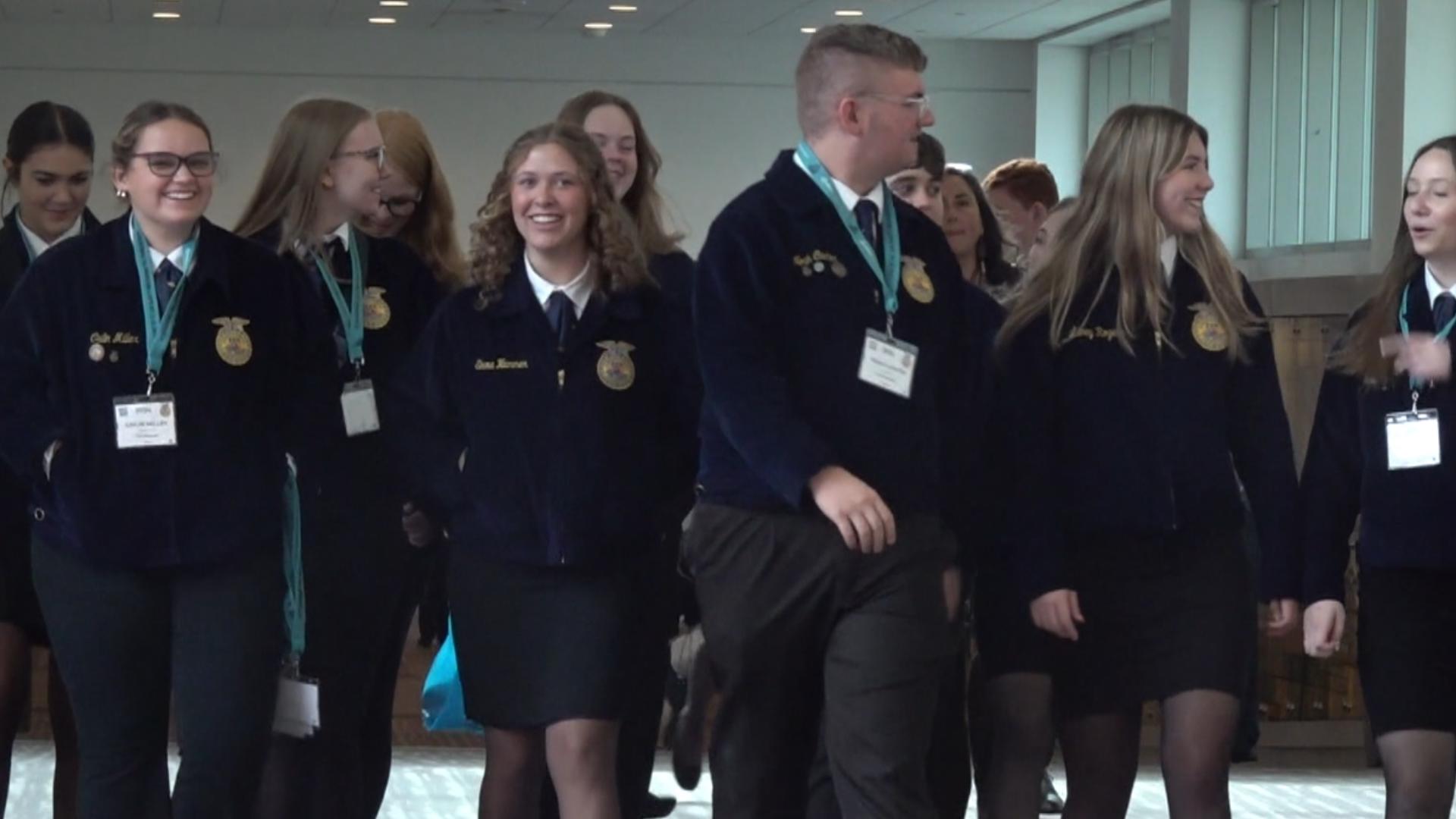 The national FFA stepped up to help the students from Erwin, Tennessee attend the conference after a hurricane ravaged their hometown.