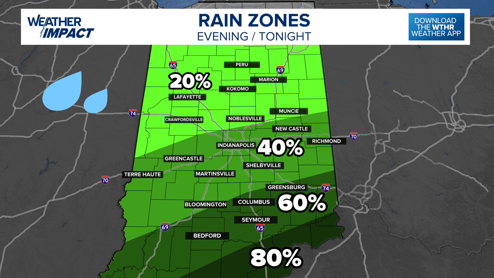 Few passing light rain showers today across Indiana | 13Weather Blog ...