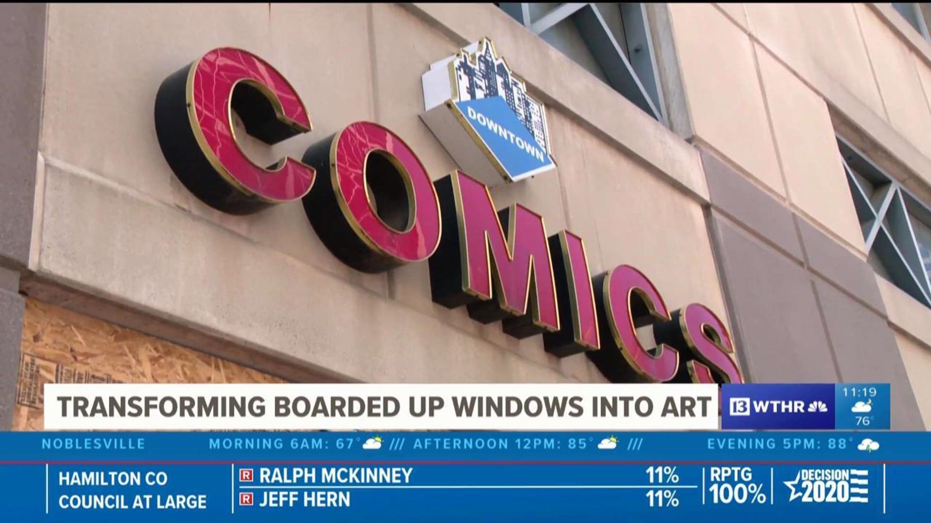 Downtown Comics Turning Riot Damage Into Art