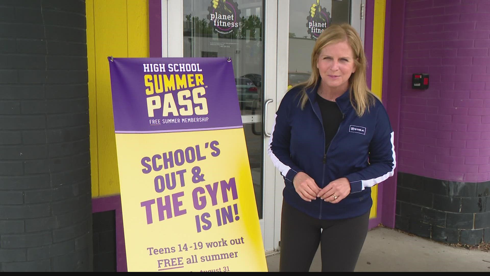 Planet Fitness is helping teenagers stay physically and mentally fit this summer, providing a way to exercise for free while school is out.