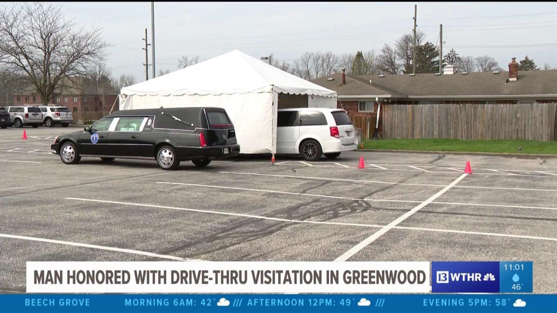 Man honored with drive-thru visitation in Greenwood