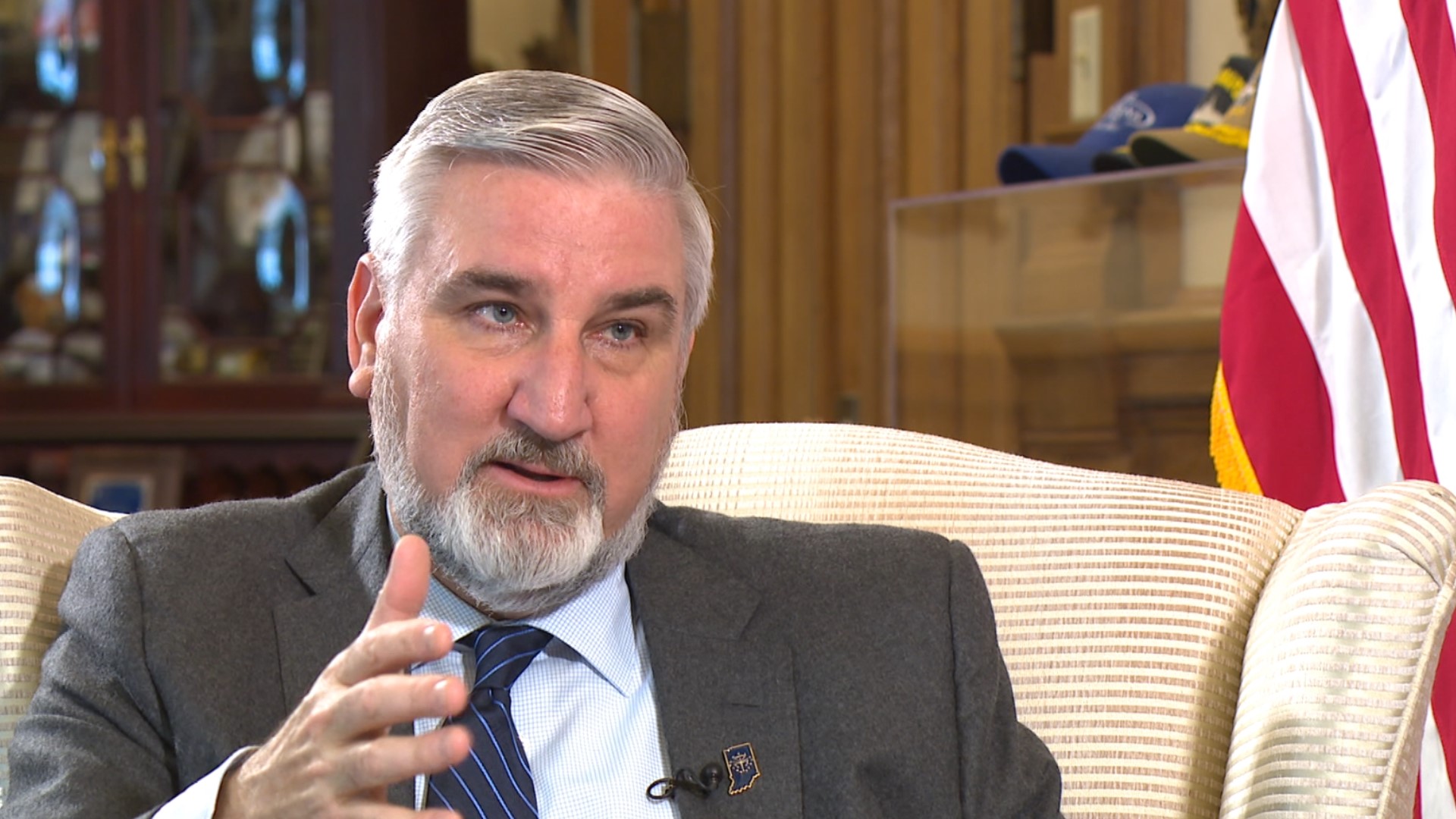 Before focusing on what his legacy as Indiana's 51st governor will be, Gov. Eric Holcomb talked to 13News about the work that's still left to do.