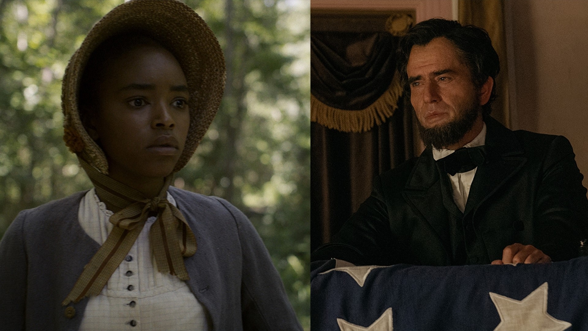 Lovie Simone and Hamish Linklater star as Mary Sims and Abraham Lincoln, respectively, in "Manhunt," which begins streaming Friday, March 15 on Apple TV+.