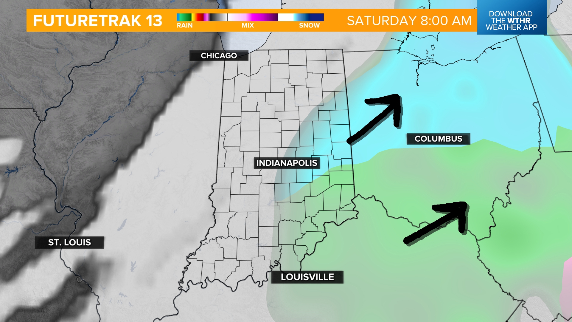 Rain will change to a burst of snow showers Saturday morning across ...
