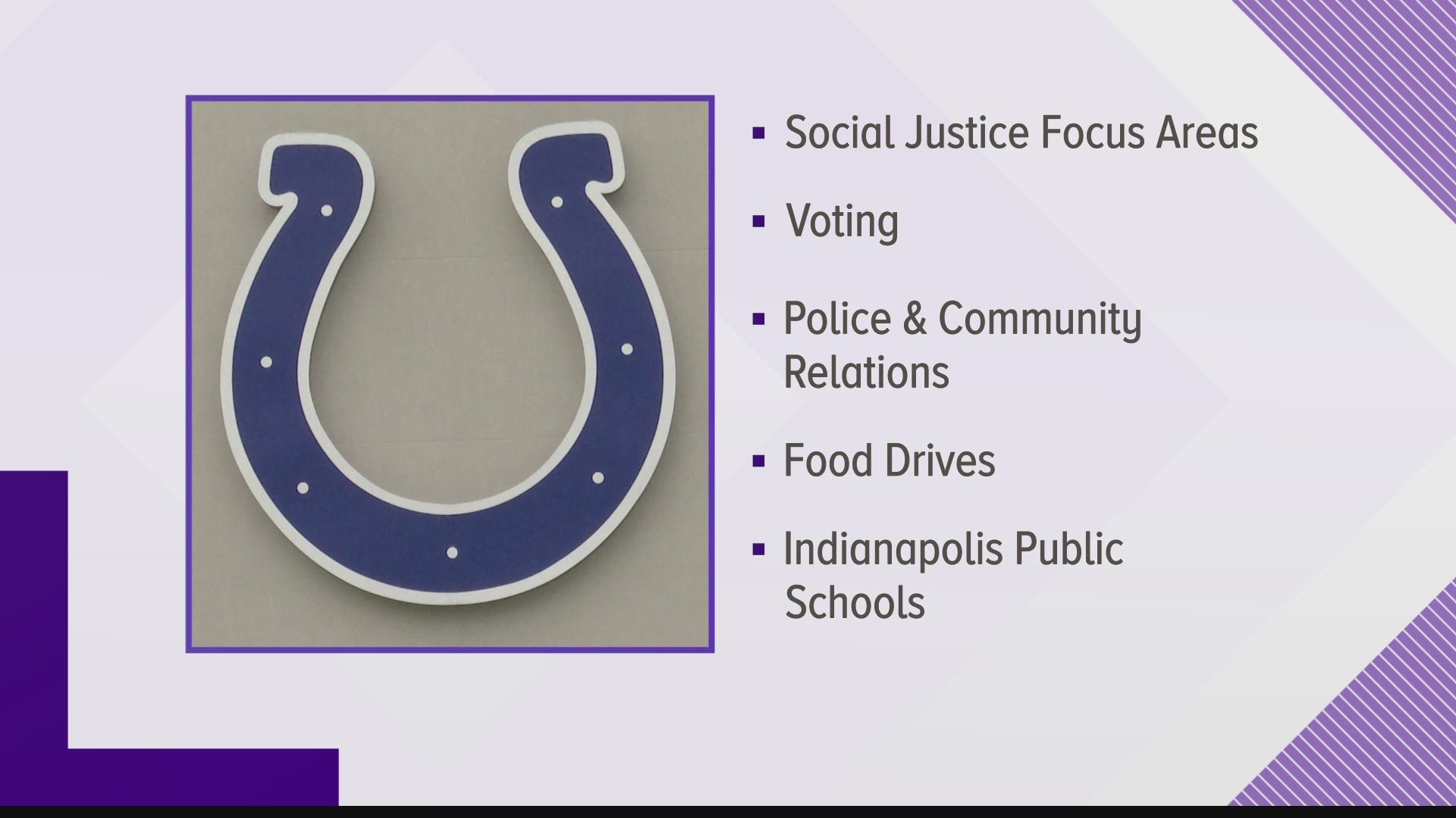 A day after canceling practice, the Colts gathered on the field after Friday morning to make a public statement and explain their stand for social justice.