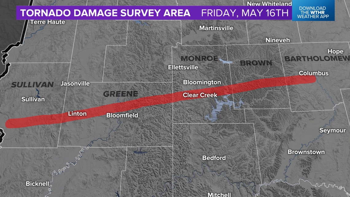NWS gives update on ongoing tornado damage surveys in central Indiana ...