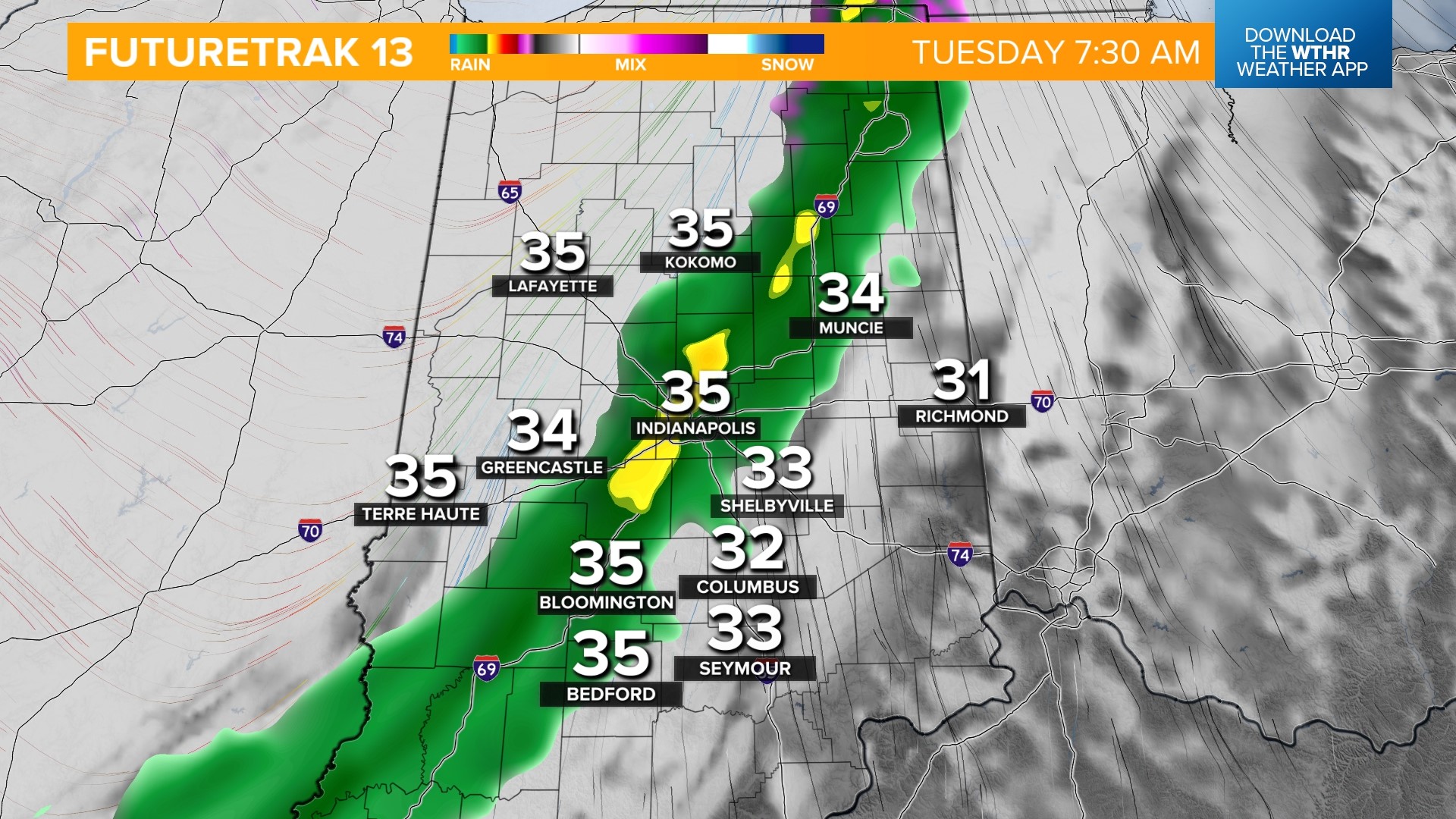 Tuesday Morning Rain, Snow | Live Doppler 13 Weather Blog | Wthr.com