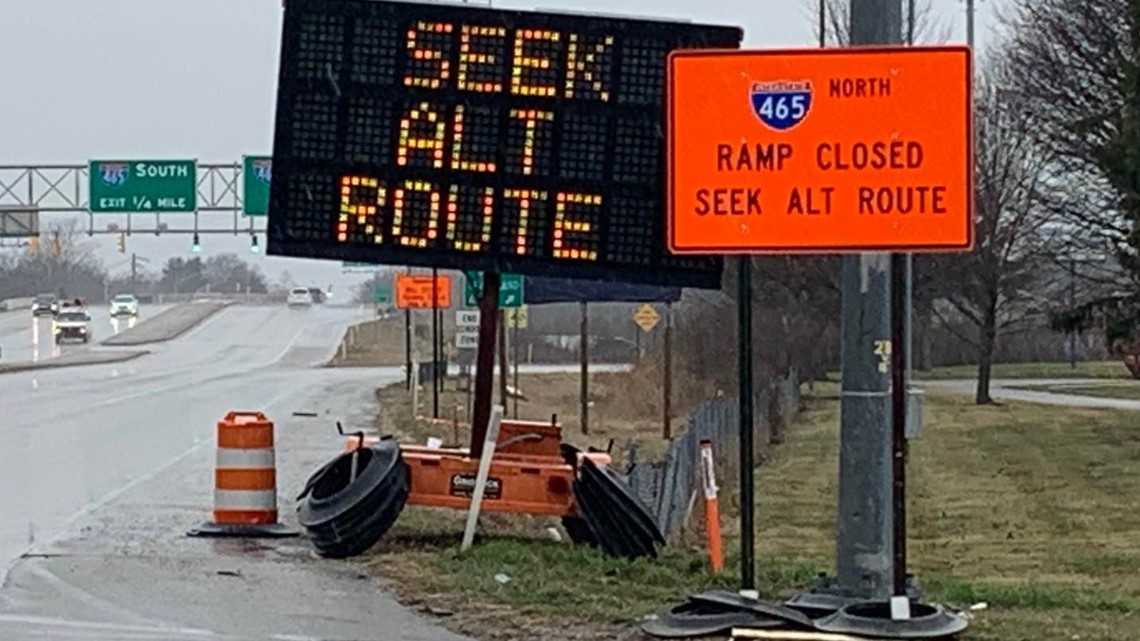 INDOT to close East 56th Street access to I465 until 2024