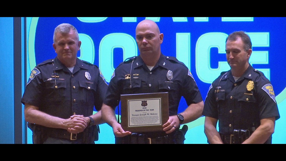 Several officers recognized in State Police Spring Award Ceremony