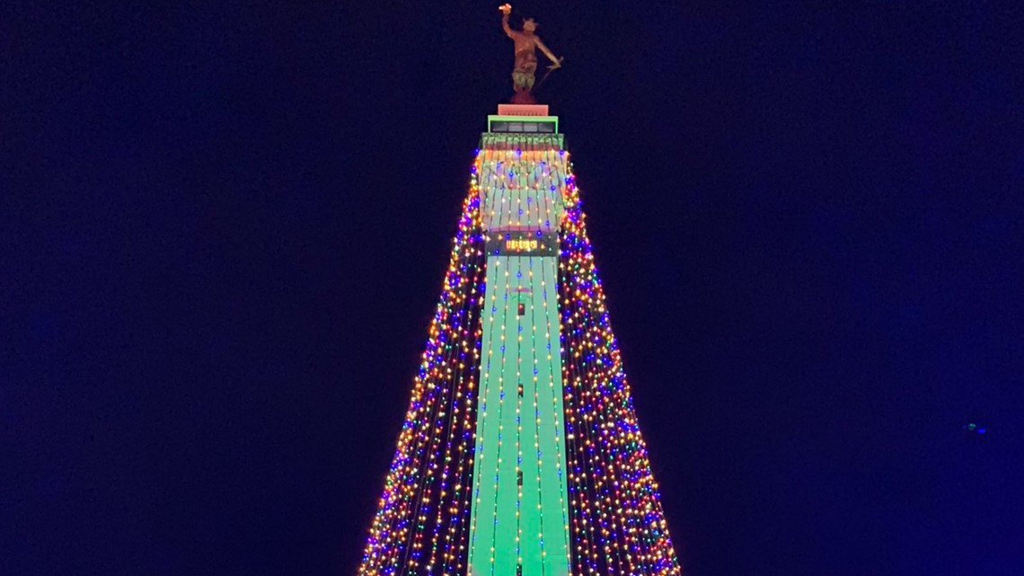 Circle of Lights on Monument Circle to come down Dec. 31