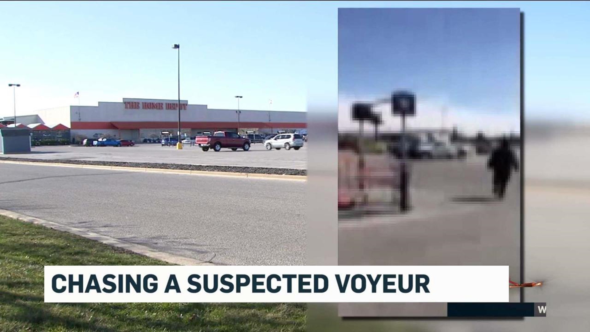 Voyeurism suspect chased