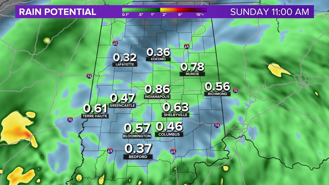 Wet Start, Cool Finish to Sunday Live Doppler 13 Blog