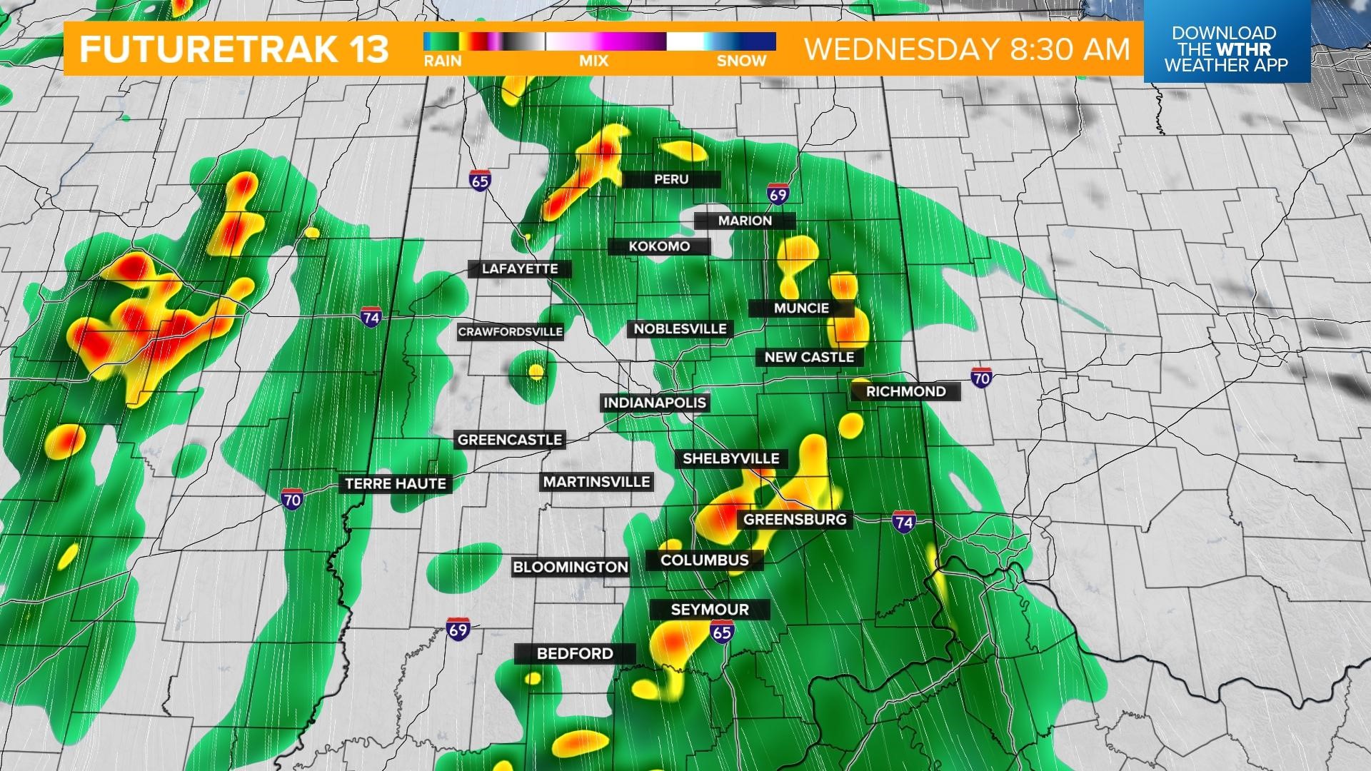 Multiple Rounds Of Storms, Severe Risk Wednesday Evening | Wthr.com