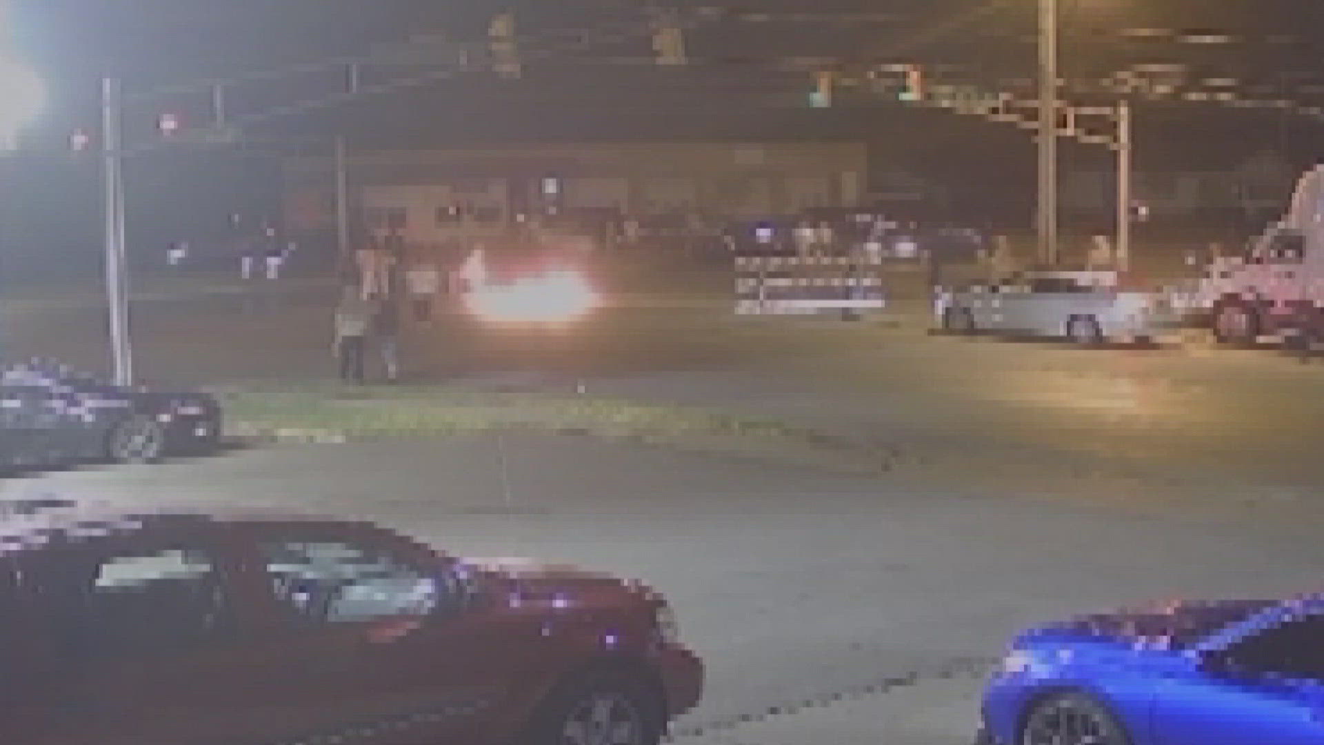 We're seeing new video from one of the street racing events which turned violent this weekend in Indianapolis.