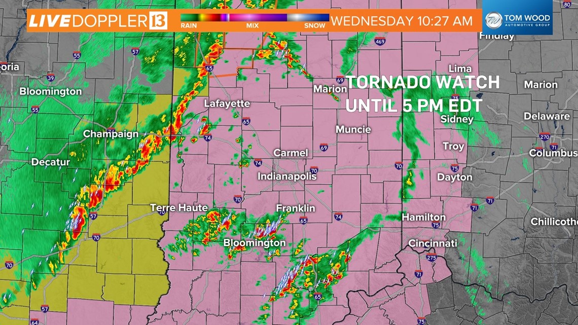 Tornado Watch Issued Widespread Storms Now To 4 Pm