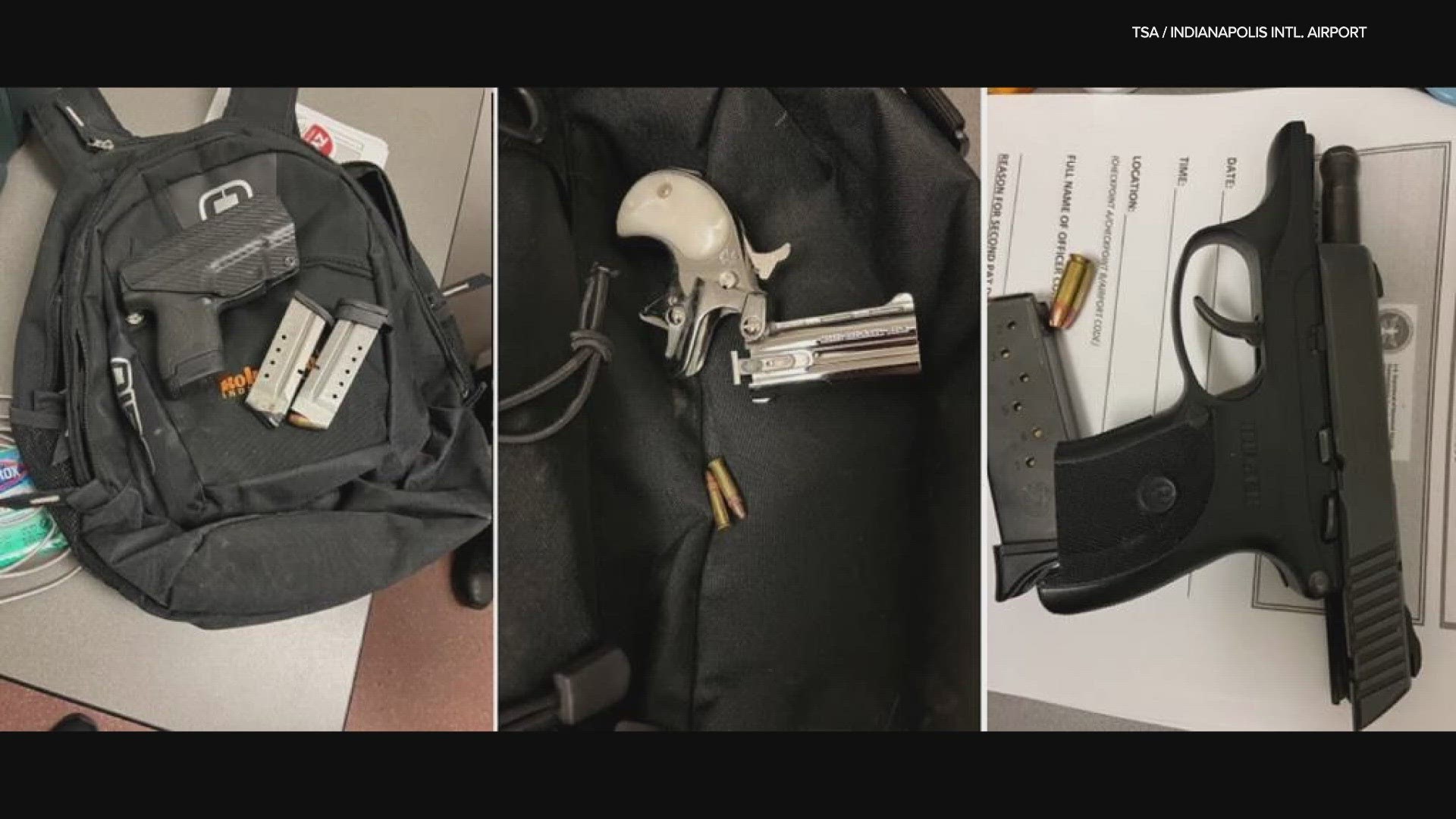 TSA has detected 75 guns this year at Indy's airport. That's the highest number of weapons ever found at the airport in a single year.