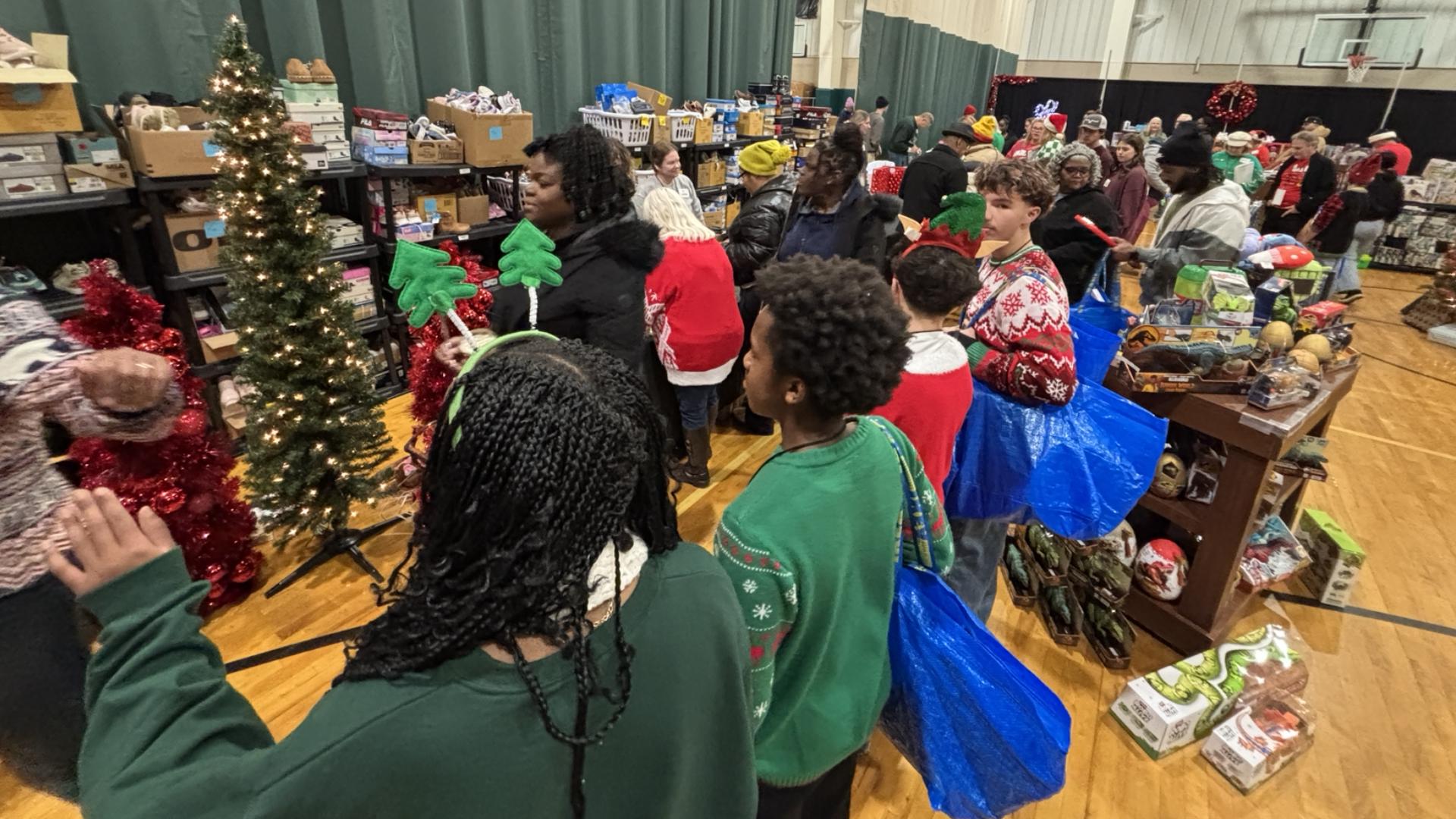 Organizers said they've seen more families struggle to not only buy for the holidays, but also the basic needs.
