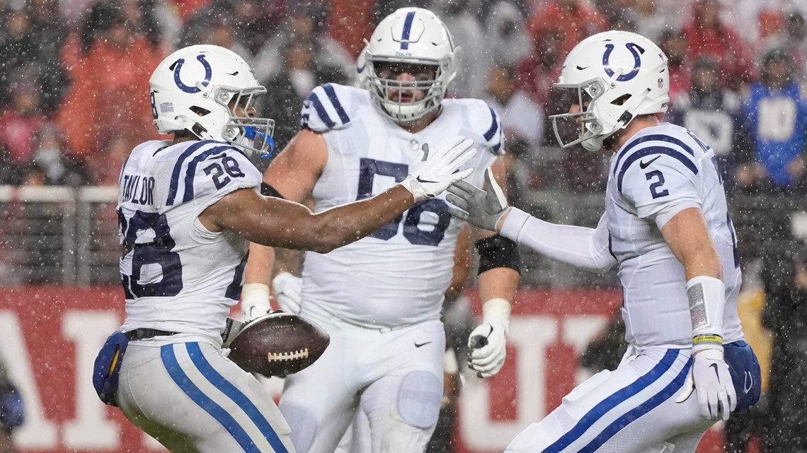 Colts top 49ers 30-18 on SNF in wild weather