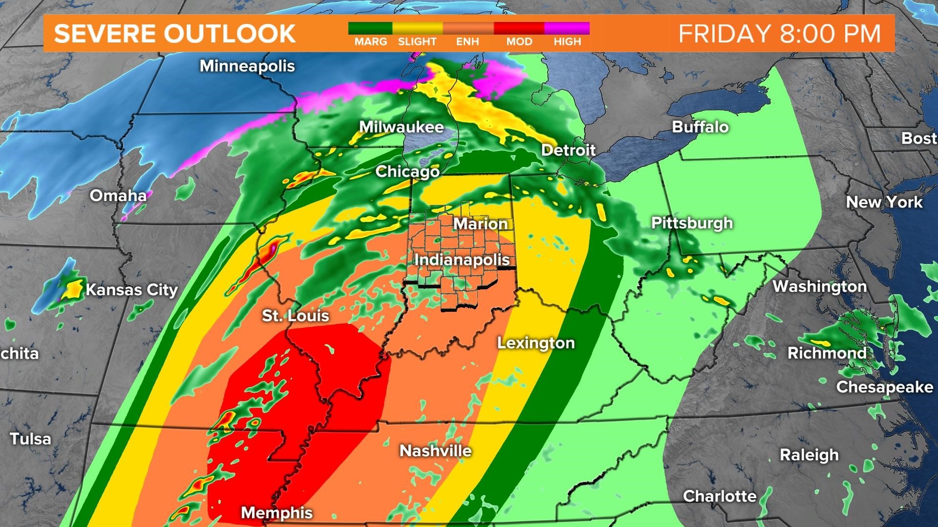 Live Doppler 13 Weather Blog: Strong to severe storm risk tonight ...