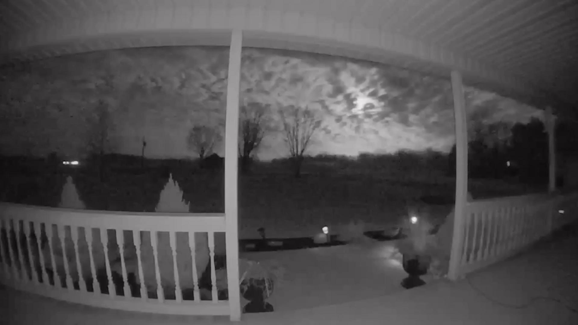 Hundreds of Hoosiers caught video of the meteor Tuesday morning.