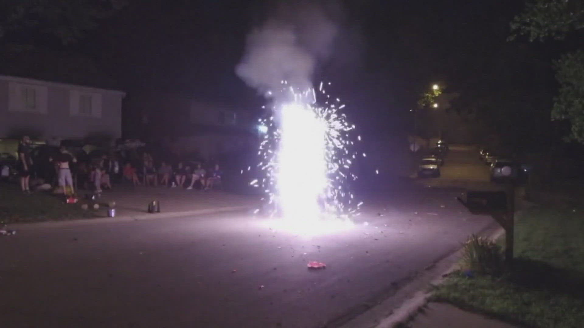 On July 4, the state-allowed fireworks hours start at 9 a.m. and go until midnight.