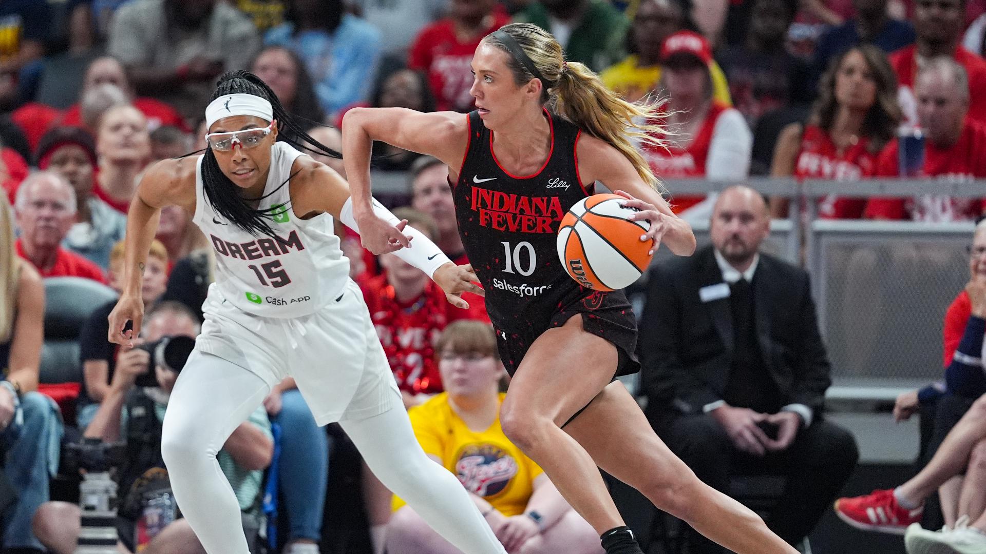 Indiana stays alive in playoffs with 77-60 Game 2 rout over Dream | wthr.com