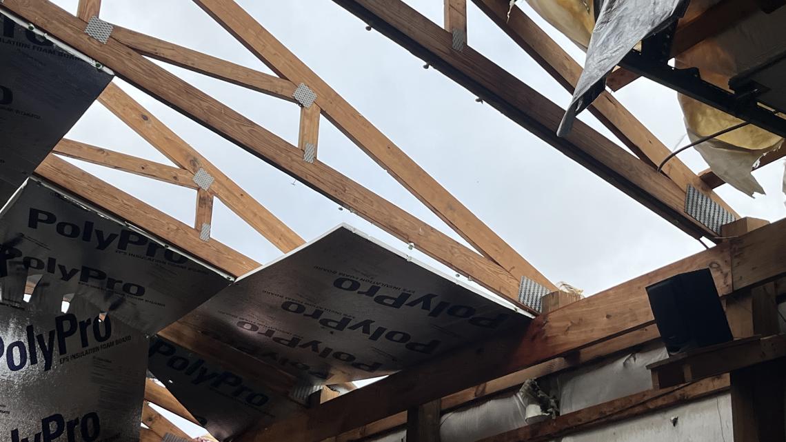 ‘It’s devastating to see this’ | Family’s barn damaged by severe weather in Hendricks County