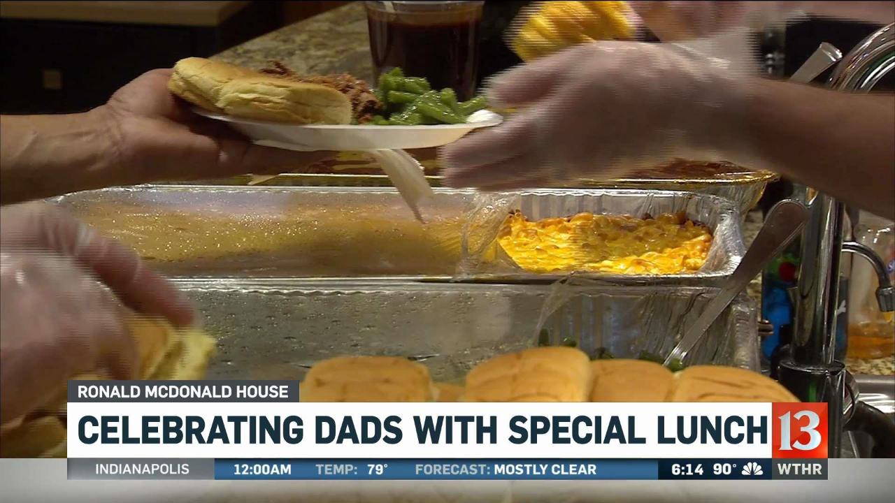 Celebrating dads with special lunch