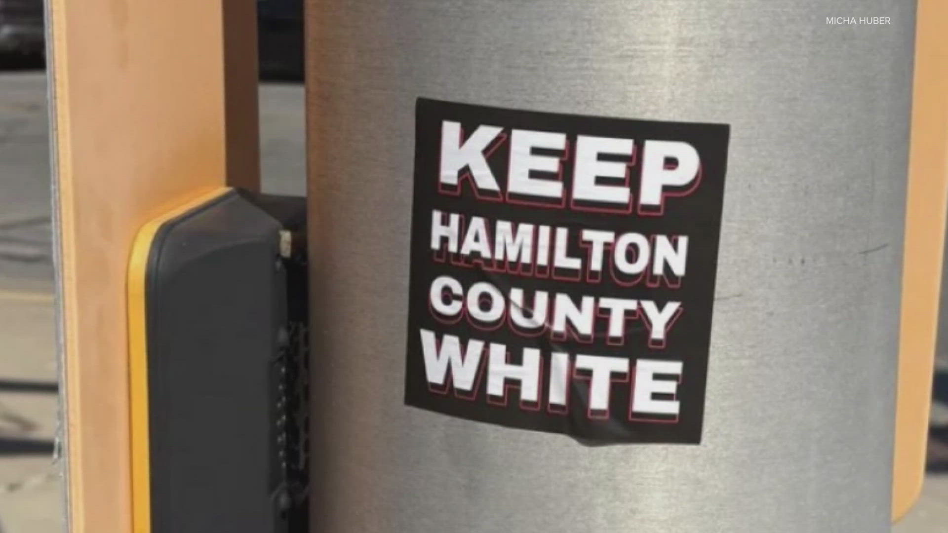 13News is following several reports of hateful messages popping up around Hamilton County and central Indiana, including racist stickers and swastikas.