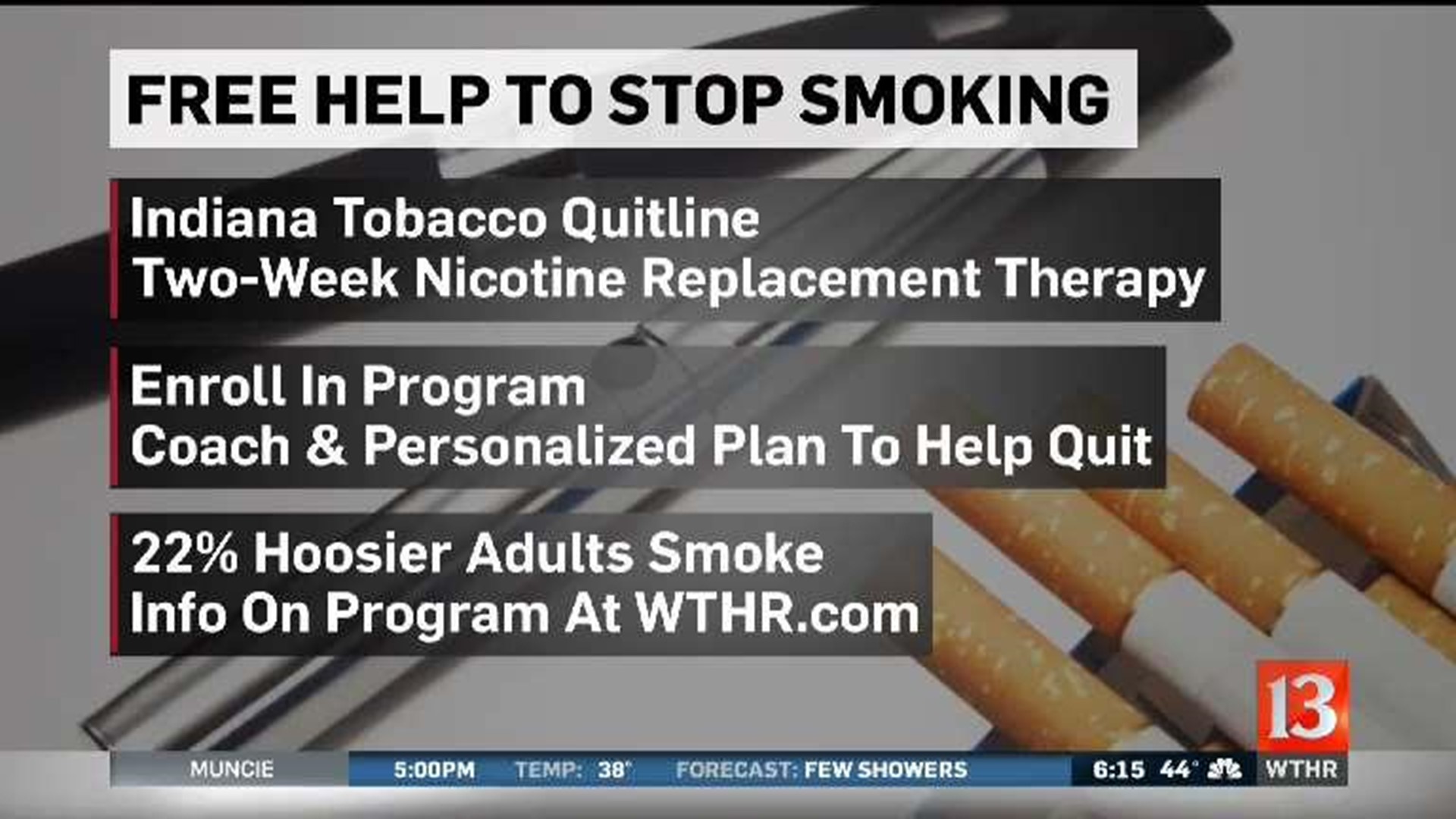 State offering free help to quit tobacco