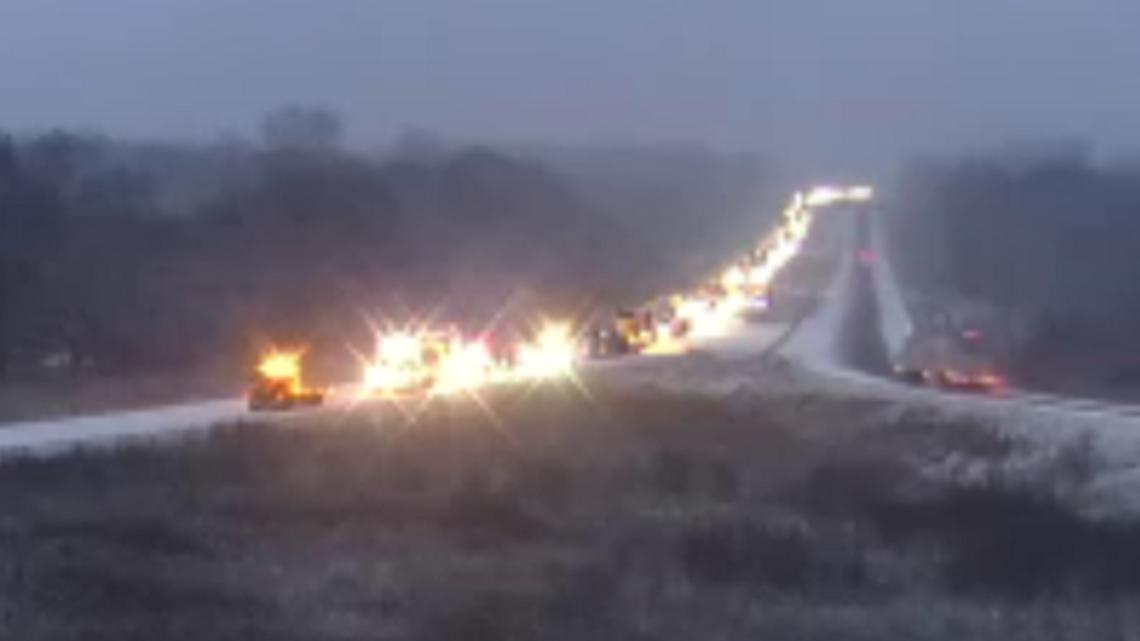 Deadly crash in Boone County as roads slick with snow