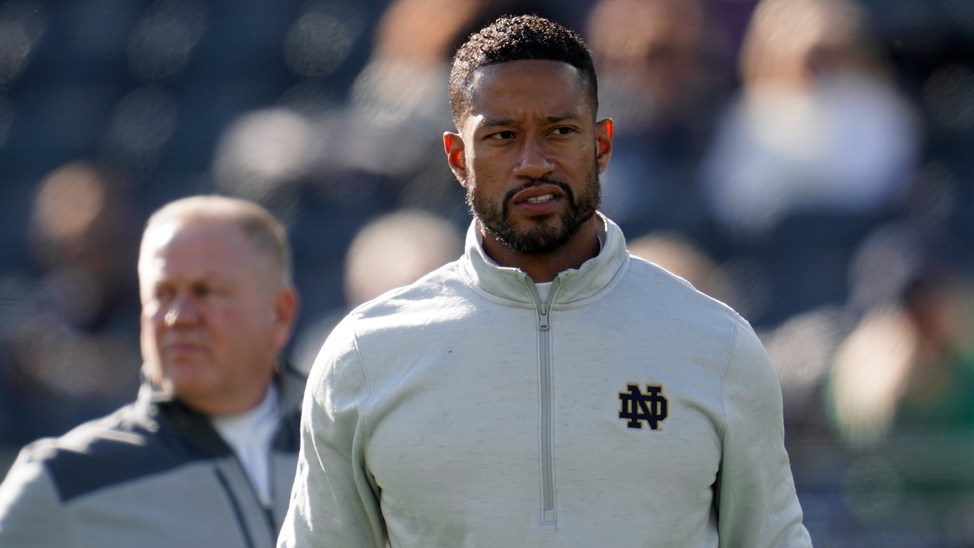 University of Notre Dame holds news conference with new head football
