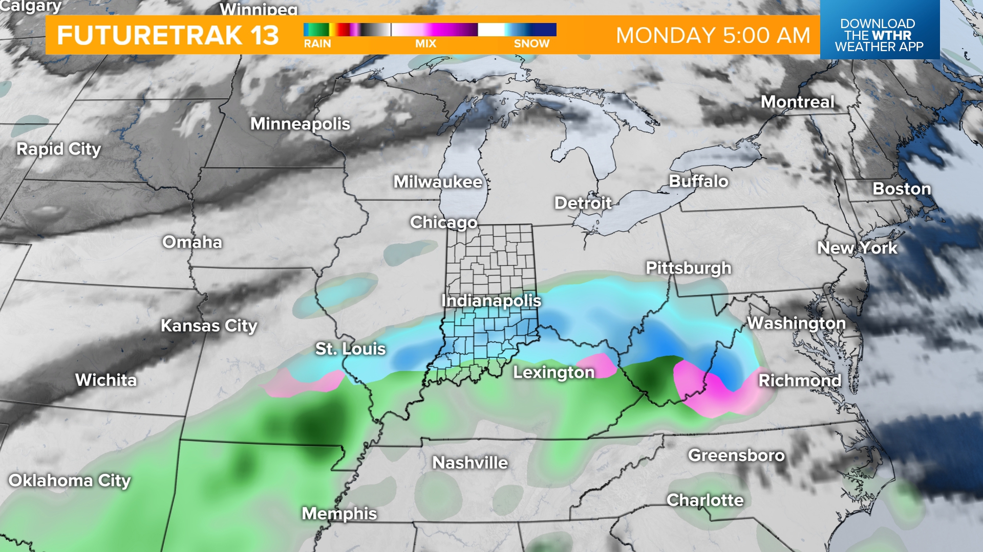 Thunder, lightning & freezing rain on the way | Live Doppler 13 Weather ...